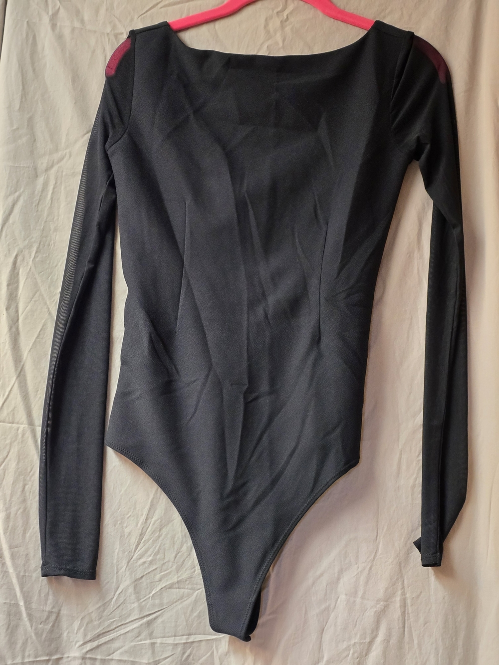 Abercrombie & Fitch Black Long-Sleeve One-Piece Swim Bodysuit